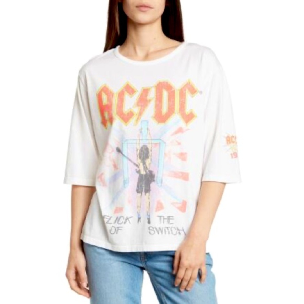 Odd People AC/DC “Flick of the Switch” Band Graphic Tee